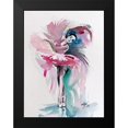 thumbnail image 2 of Kovacs, Anna Brigite 15x18 Black Modern Framed Museum Art Print Titled - Ballerina in Pink I, 2 of 5