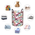 thumbnail image 2 of Hawaiian Style Cute Cartoon Cat Laundry Basket, Laundry Hamper Waterproof Laundry Bag Clothes Hamper Laundry Bin with Handles for Bedroom, Living Room, Kids Room-#, 2 of 5