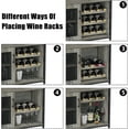 thumbnail image 5 of Towallmark Bar Storage Cabinet with Removable Wine Rack, Wine Bar Buffet Cabinet with Storage, Liquor Bar Buffet Sideboard, Gray, 5 of 8