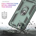 thumbnail image 5 of Étui iPhone 11 Pro, TPU Souple et PC Dur Antichoc Armure Robuste Grade Militaire Couverture Protectrice, avec Métal 360°, 5 of 5