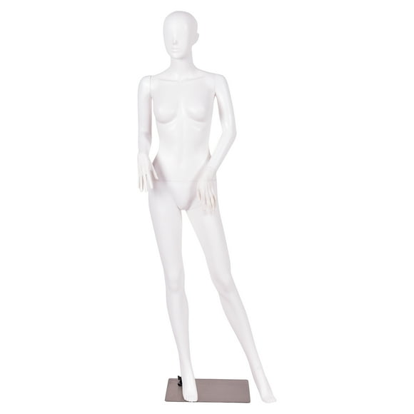 Patiojoy Mannequin en Métal PE Plastique à Affichage Réglable pour Femme