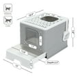 thumbnail image 4 of PAWZ Road Enclosed Cat Litter Box Large with Lid Drawer Type Easy to Clean,Gray, 4 of 12