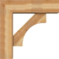 thumbnail image 3 of Ekena Millwork 8"W x 28"D x 28"H Westlake Block Rough Sawn Bracket w/ Offset Brace, Western Red Cedar, 3 of 25