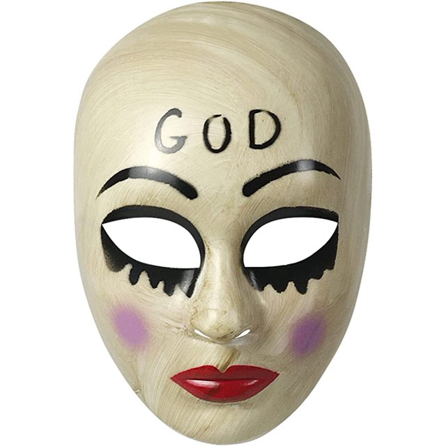 The Purge GOD Horror Killer Máscara Disfraz de Halloween Embrujado JAMW Sencillez