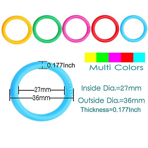 Leaf Rings Multi-Color Binder .Flexible Book For Pack Ninahouse Plastic Loose 