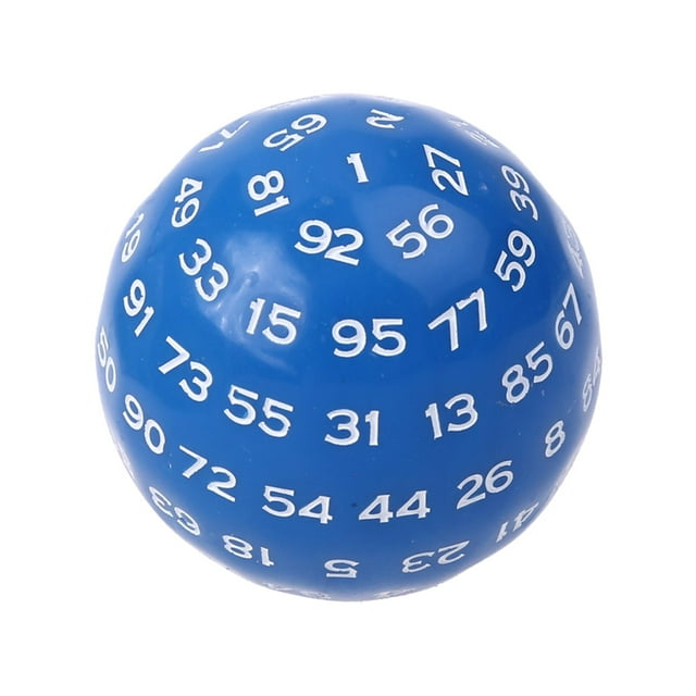 KLKCMS 100 Sided Acrylic s Entertainment Family Polyhedral for Club Kids Adult Table Blue-2