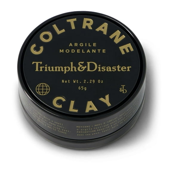 TRIUNFO Y DESASTRE | Pomada para el cabello de arcilla Coltrane | Fijación media para cabello fino a grueso - Acabado mate para hombre 65 g