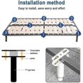 thumbnail image 5 of Adjustable Bed Legs, Metal Furniture Support, Retractable Heavy Duty Bed Center Frame Slat Support Legs for Cabinet, Sofa, Bed Frame R, 5 of 5