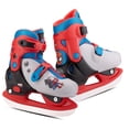 thumbnail image 1 of Marvel Spider-Man Hardshell Adjustable Ice Skates, extra small (Y8-Y11), grey / red, 1 of 3
