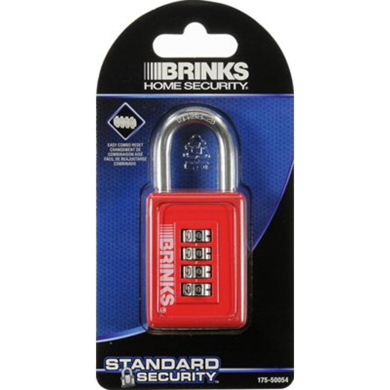 Combination Padlock, 4Digit, Resettable, Blue Cast Steel, 1.75