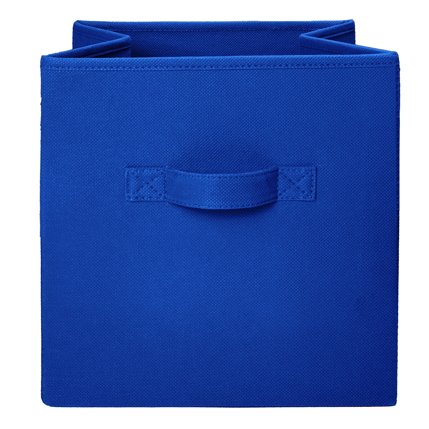 Mainstays Collegiate Collapsible Fabric Bins 10.5X10.5, Royal Spice, 4 Pack