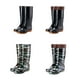 thumbnail image 4 of Sonducket Rainboots Muslo Antideslizante Zapatos a prueba de desgaste Algodón puro Chanclos cómodos Diario Casual Día de lluvia Otoño Accesorios de calzado Negro Algodón> 43, 4 of 6