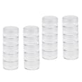 thumbnail image 1 of segolike 4Pcs 5 Stacking Beads Containers Clear Screw Top Jar Nail Art Storage Boxes, 1 of 9