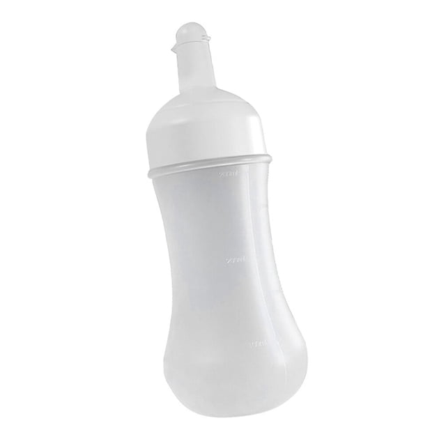 Bearachild Botella de de 350ML, dispensador de condimentos con boquilla de Clip, botella de plástico vacía de almacenamiento, cocina, ensalada Cocina y Comedor Blanco