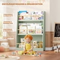 thumbnail image 3 of Kids Bookshelf, 3-Tier Montessori Book Shelf Organizer for Books and Toys, Toddler Bookshelf for Bedroom, Living Room, Playroom, Classroom, Nursery, 3 of 7