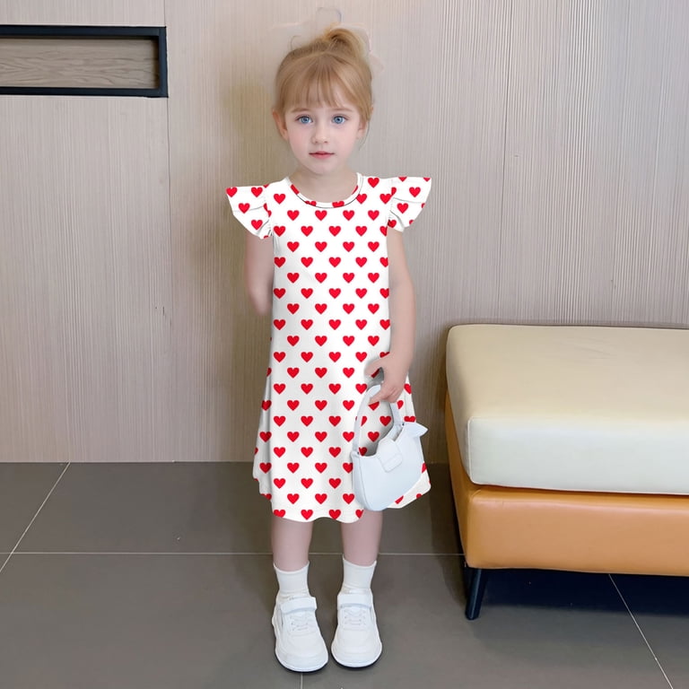 Kids Dirndl Dress Girls Valentine Day Heart Print Dress Ruffle Sleeve Sundress Outfit Child Ruffle Sleeveless Dresses Girls Formal Dress White 11Y - Walmart.com Kids Dirndl Dress Girls Valentine Day Heart Print Dress Ruffle Sleeve Sundress Outfit Child Ruffle Sleeveless Dresses Girls Formal Dress White 11Y - Walmart.com