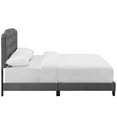 thumbnail image 4 of Modway Amelia King Modern Style Performance Velvet Bed in Gray Finish, 4 of 6