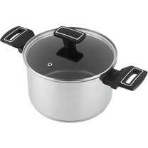 Magefesa Onix 7.9-Inch Stainless Steel Stockpot with Lid, 3.9 Qt