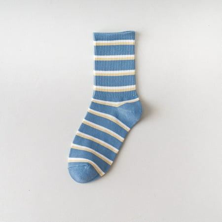 

3 Pairs Socks for Women Womem Blue Plaid Socks Shallow Mouth Japanese Cute Milk Pattern Socks Womens Socks