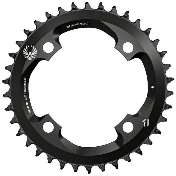 SRAM X-Sync 2 Chainring- Tooth Count: 38 Chainring BCD: 104