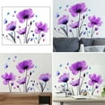 thumbnail image 4 of Gaint Removable 3D Nusery Flower Wall Decals DIY Romantic Purple Floral Wall Sticker Murals Flowers Art Decor for Kids Girls Teens Bedroom Office Living Room Home Wall Decoration, 4 of 6