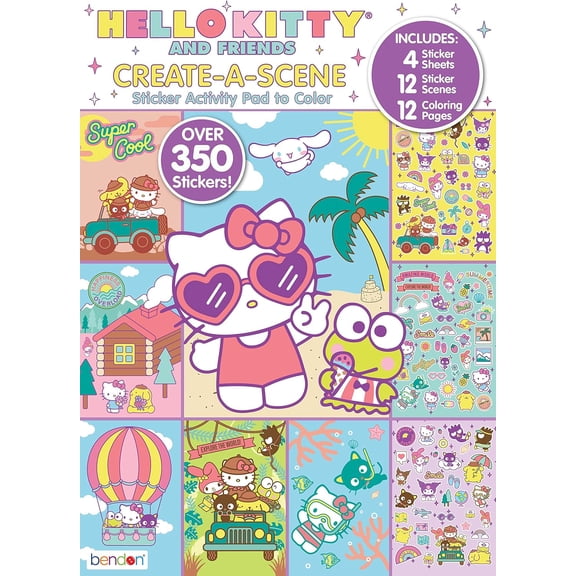 Hello Kitty and Friends Create a Scene Over 350 Stickers