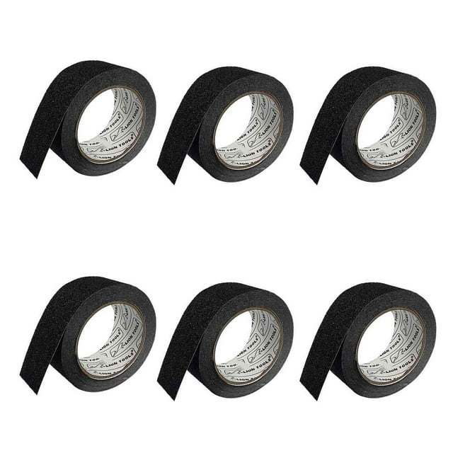 Cinta Antiderrapante 5 Mts Intemperie 2 Pulgadas 6 Piezas Lion Tools 2265