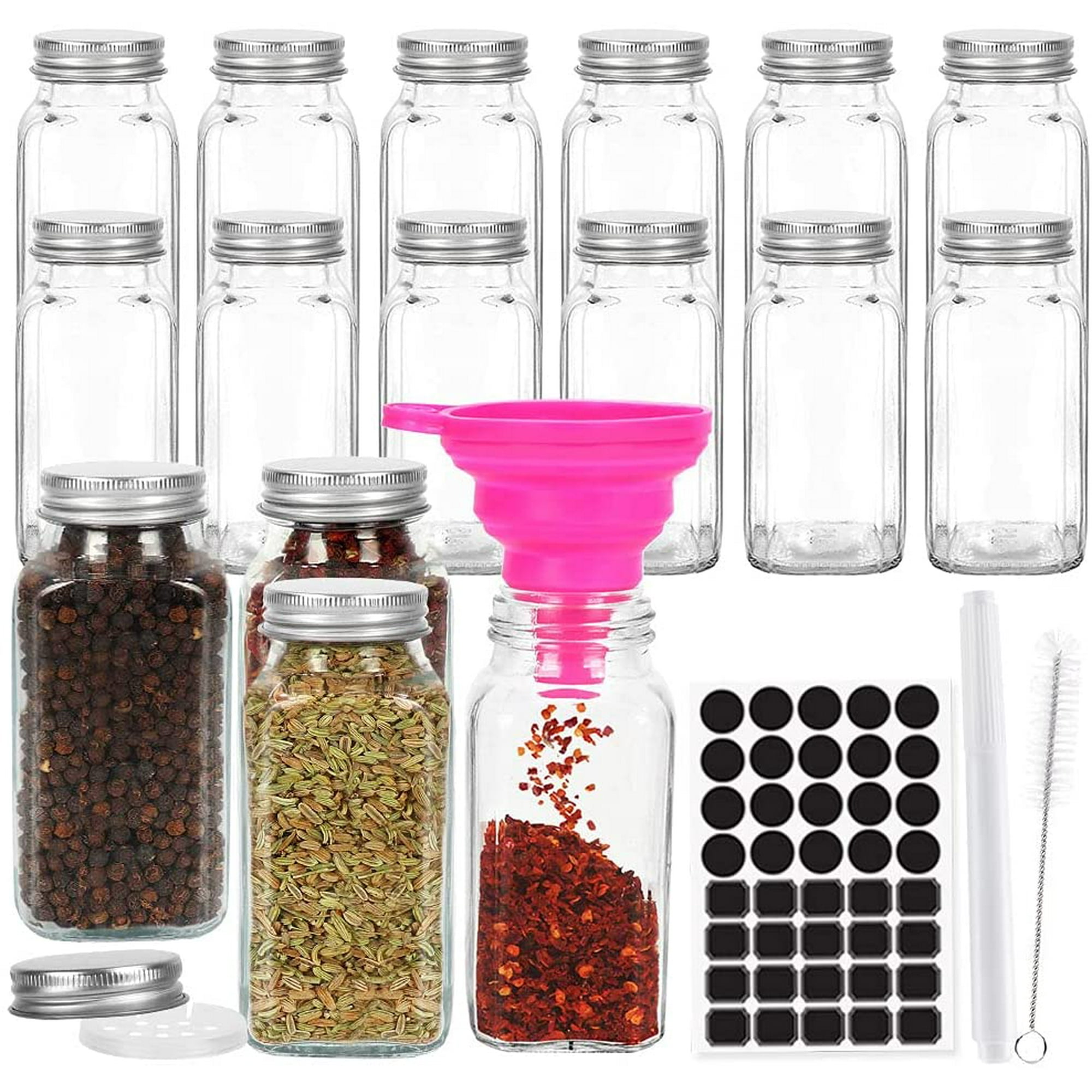 6 oz square spice jars sale