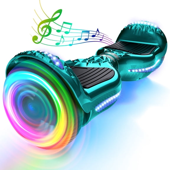 Mosta Electric Hoverboard with New Version Bluetooth Hover Board, Chrome and Design Color Self-Balance Electric Scooter