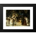 thumbnail image 2 of Adolphe Monticelli 18x13 Black Modern Framed Museum Art Print Titled - Garden Party (C. 1868), 2 of 5