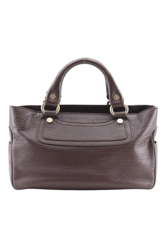 Pre-Owned CELINE Boogie Bag Handbag 134023 Leather A5 bag for women (Good)