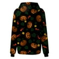 thumbnail image 5 of AMERTEER Chandails en Molleton Décontractés Polyvalents à Col Rond pour Femmes Halloween Mode Quotidienne Manches Longues Imprimé, 5 of 5