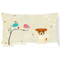 Carolines Treasures BB2580PW1216 Christmas Presents between Friends Jack Russell Terrier Canvas Fabric Decorative