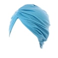 thumbnail image 1 of Minnieouse Paquete de 4 diademas de moda cómodas con botones, diademas elásticas de estilo musulmán de una sola capa para mujer Accesorio para el cabello lago azul Minnieouse AP008790-15B, 1 of 6