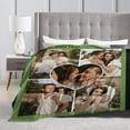 thumbnail image 4 of Custom Blanket Personalized Photos Text Collage Customized Picture Throws Blankets for Adults Kids Family Birthday, 1 Photo, 30x40 Inches, 4 of 6
