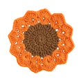 thumbnail image 3 of Protección de la mesa de la montaña de crochet hecha a mano Decoraciones del hogar Decoración de la bosque decorativa de la bebida decorativa para el Marrón naranja, 3 of 8