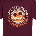 thumbnail image 3 of The Nightmare Before Christmas - Jack Skellington Pumpkin King - Men's Short Sleeve Graphic T-Shirt, 3 of 5