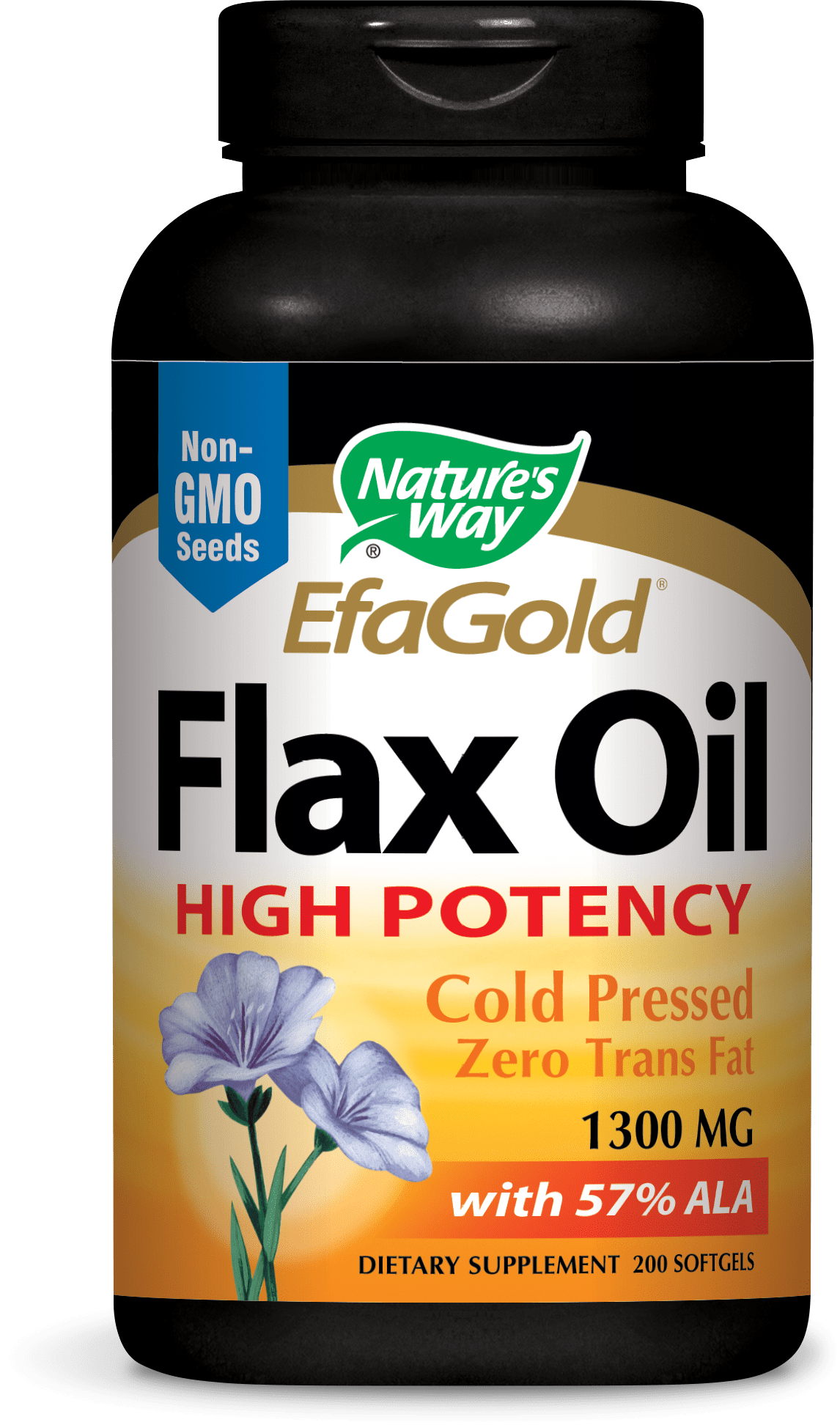 Nature's Way EfaGold Flax Oil High Potency Softgels, 200 Ct