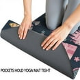 thumbnail image 3 of Dark Blue Princess Castle Night Pattern Hot Yoga Mat Towel Non Slip for Hot Yoga - Quick-Drying Yoga Mat Cover with 4 Corner Pockets with Travel Bag - Hot Yoga Towel Non Slip 70"x26", 3 of 6