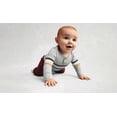 thumbnail image 4 of Wonder Nation Baby Boys' Thermal Henley Bodysuit with Long Sleeves, Sizes 0M-24M, 4 of 4