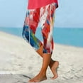 thumbnail image 2 of QATAINLAV Womens USA Flag Printed Capris 4th of July Capri Leggings Independence Day Casual Yoga Workout Cropped Pants Blue S, 2 of 6