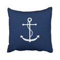 thumbnail image 1 of RYLABLUE Square Throw Pillow Covers Retro Fashion Navy Blue Anchor Simple Pattern Pillowcases Polyester 18 X 18 Inch With Hidden Zipper Home Sofa Cushion Decorative Pillowcase, 1 of 1