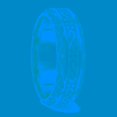 thumbnail image 4 of Stainless Steel 7mm Antiqued Band Ring 8.5 Size, 4 of 5