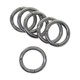 thumbnail image 4 of 6 piezas de juntas tóricas de resorte para puerta, clip de resorte, mosquetón redondo de 32 mm, cierre de abrazadera de metal Negro, 4 of 9