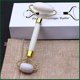 thumbnail image 4 of Cuidado de la piel Piedra de cuarzo Cara natural Juego de rodillos de jade Enfriamiento de ojos Gua Sha Herramienta Masaje de belleza facial Compatible Cara Rueda de jade Vulcáni, 4 of 5