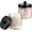 Black-2Pcs, variant on Bathroom Organizers and Storage - 2Pack Qtip Holders Bathroom Canister Apothecary Jars for Cotton Swabs, Rounds, Balls, Qtips,Makeup Sponges, Flossers,Bath Salts - Bronze