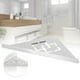 thumbnail image 5 of Estante esquinero para baño, almacenamiento Triangular de acero inoxidable, organizador de ducha, estante de almacenamiento para ducha, funcionalidad inteligente, 5 of 8