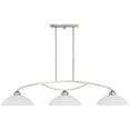 thumbnail image 3 of 13 inch 3 Light Brushed Nickel Billiard/Island with Satin Glass Shade, 3 of 6