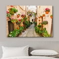 thumbnail image 3 of wall26 Canvas Print Wall Art Floral Botanical Garden Italian Alley Nature Wilderness Photography Realism Rustic Scenic Landscape Earth Panorama Colorful for Living Room, Bedroom, Office - 16&quot;x24, 3 of 5
