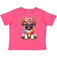 thumbnail image 3 of Inktastic Hawaiian Pug Boys or Girls Toddler T-Shirt, 3 of 5